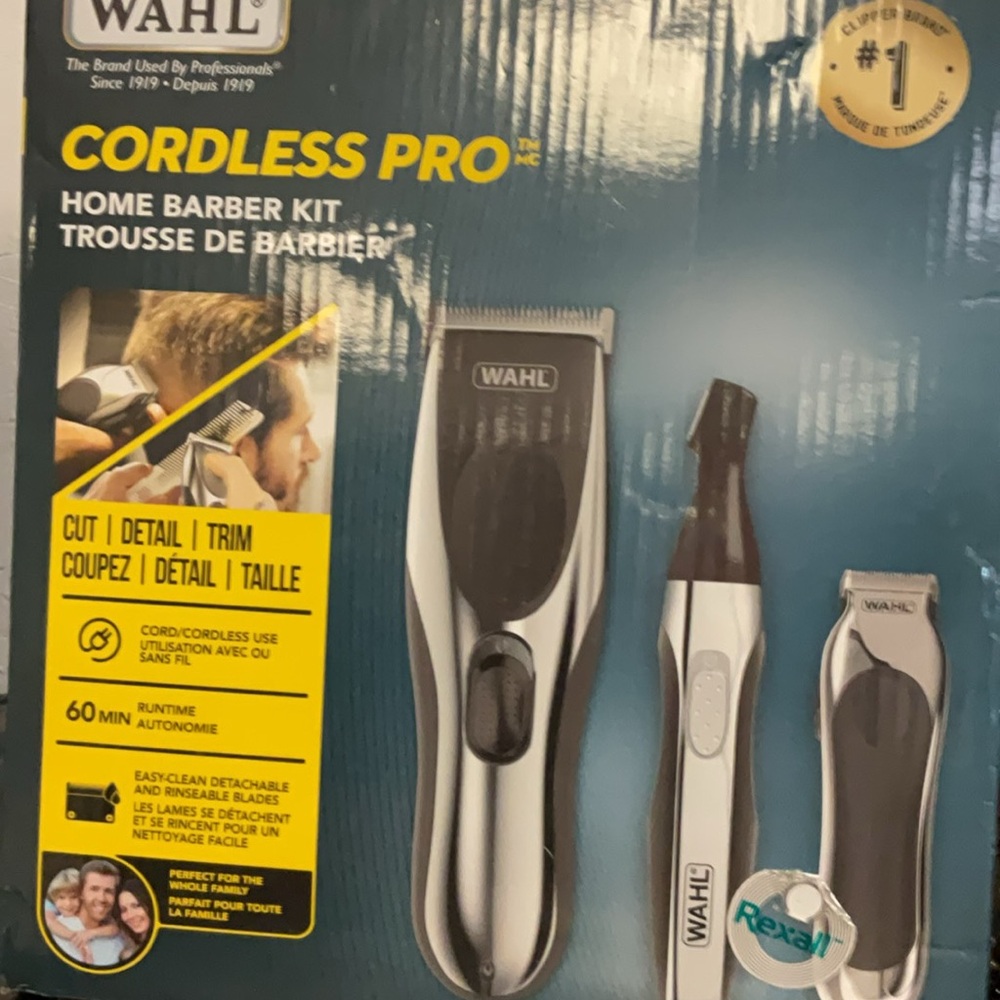 Wahl Cordless Barber Kit - Black and Silver